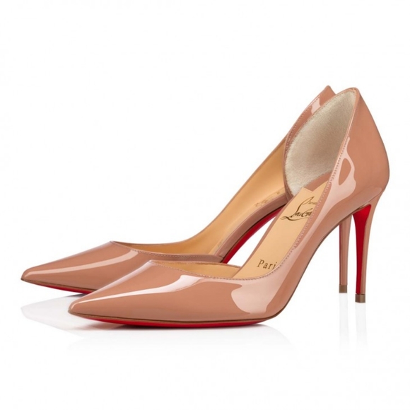 Christian Louboutin Shoes - Rare Christian Louboutin Iriza Patent Leather 70mm Nude pristine condition